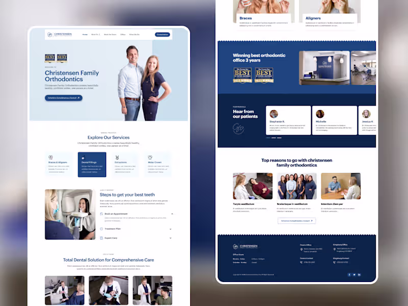 Cover image for Designed and developed a responsive Webflow website with a m...