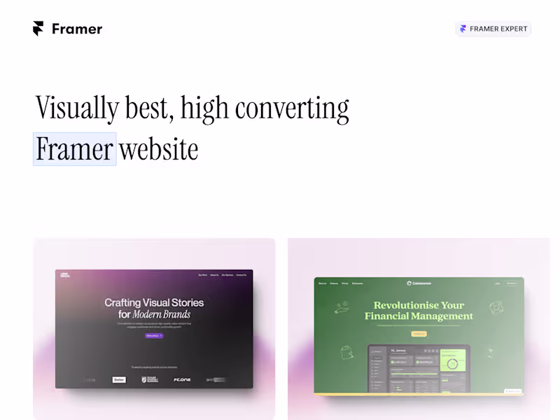 Cover image for Framer Design & Development