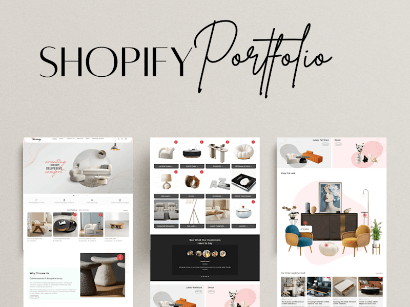Cover image for Shopify website redesign Shopify website design Shopify 