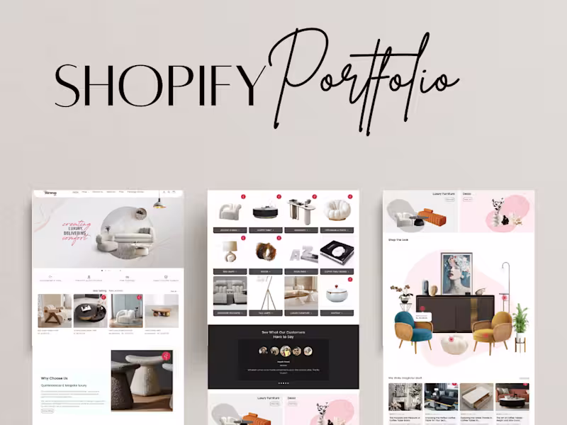 Cover image for Shopify website redesign Shopify website design Shopify 
