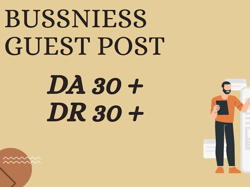 Cover image for i will do Guest posting with higher Da and DR