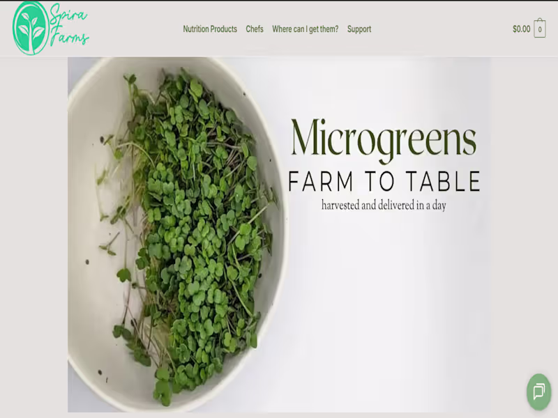 Cover image for Spira Farms – Website Design