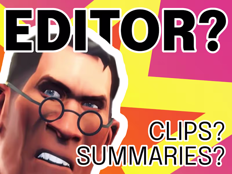 Cover image for Video Editing | Youtube / Twitch | Clipping | Gaming Highlights