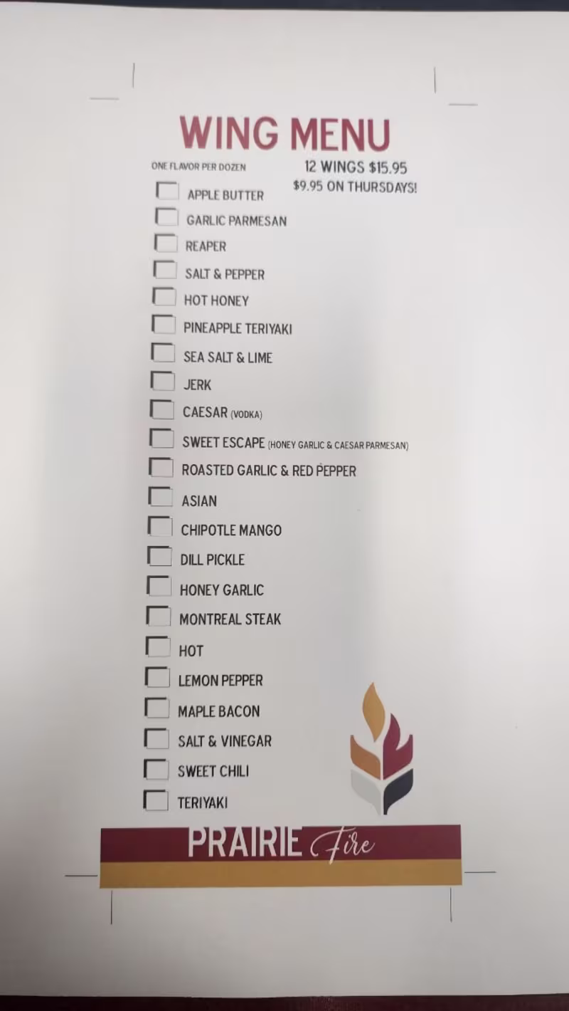 Cover image for Takeout Menu Insert