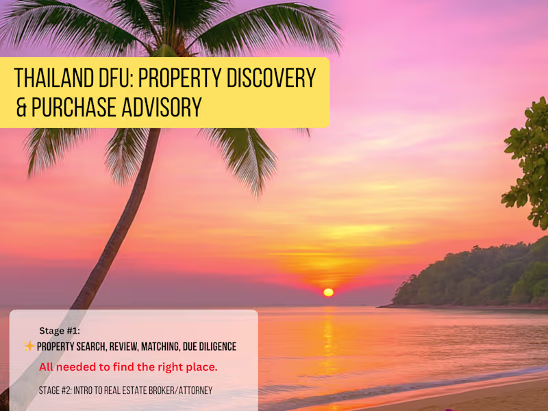 Cover image for DFU Thailand Property Investment Plan – Pre-Trip 
