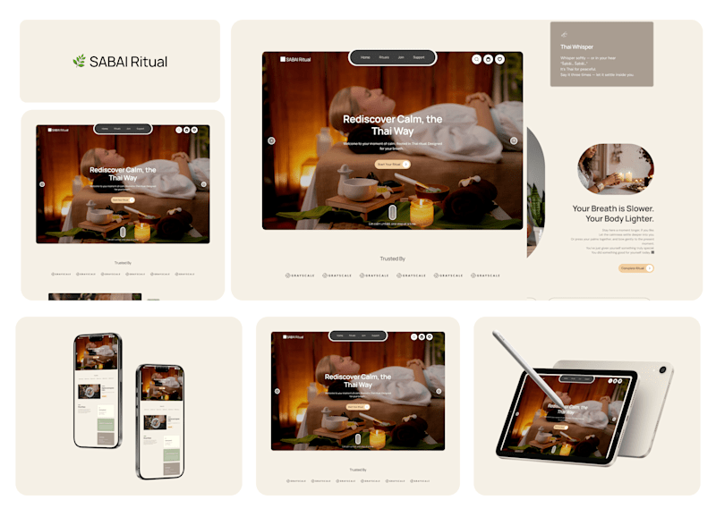 Cover image for SABAI Ritual Website Design and Development