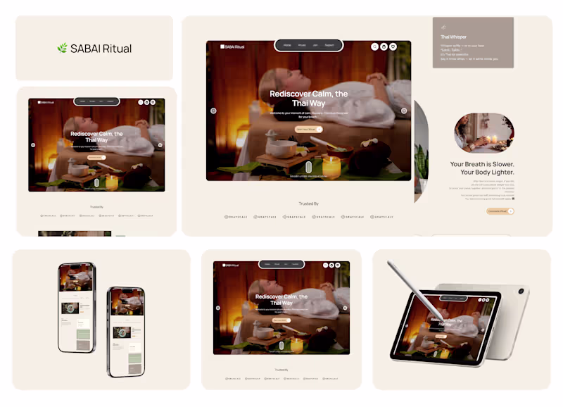 Cover image for SABAI Ritual Website Design and Development