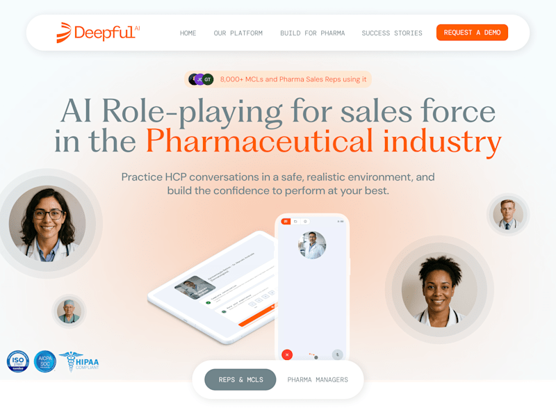 Cover image for Deepful - Generate sales proficiency at scale with AI