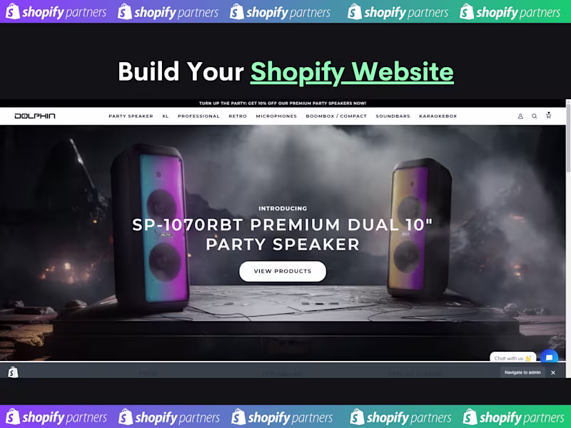 Cover image for Shopify Website built by Experts