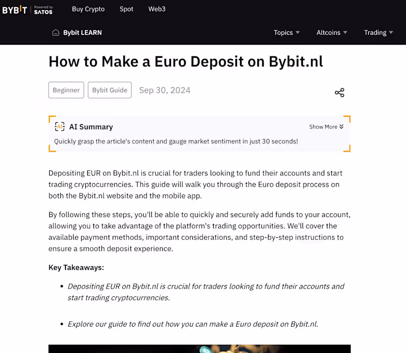 Cover image for Bybit Learn Content