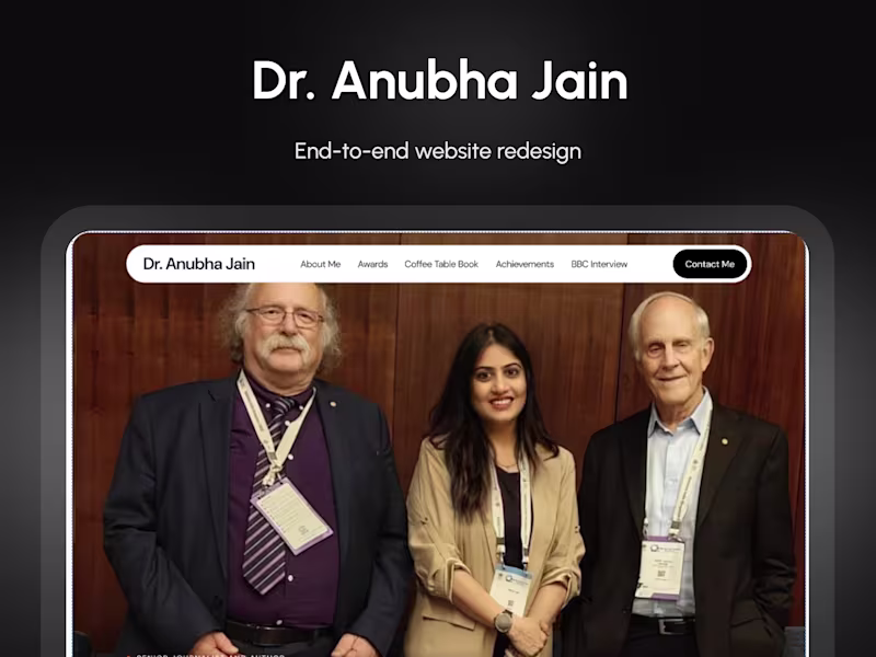 Cover image for Designed a personal portfolio website