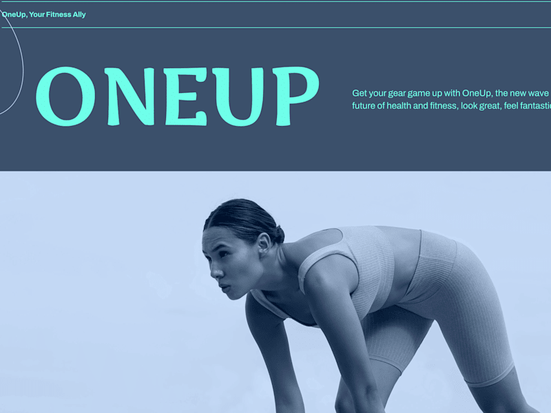 Cover image for Oneup Fitness Clothes | Framer Design