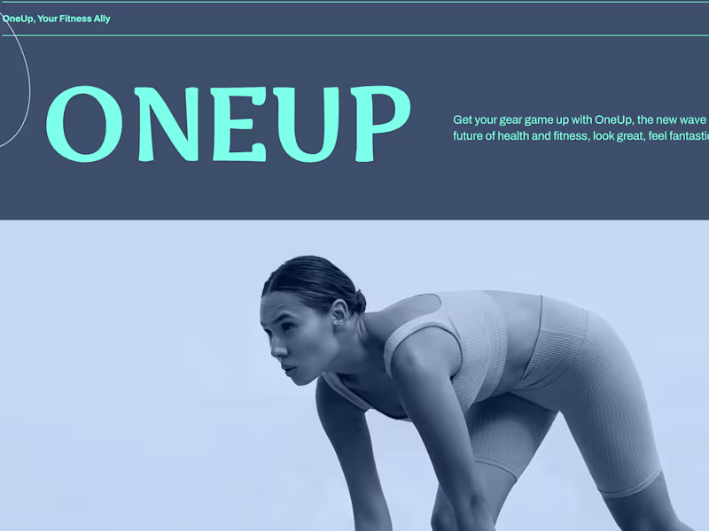 Cover image for Oneup Fitness Clothes | Framer Design