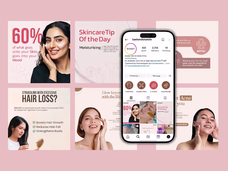 Cover image for Designed social media creatives that