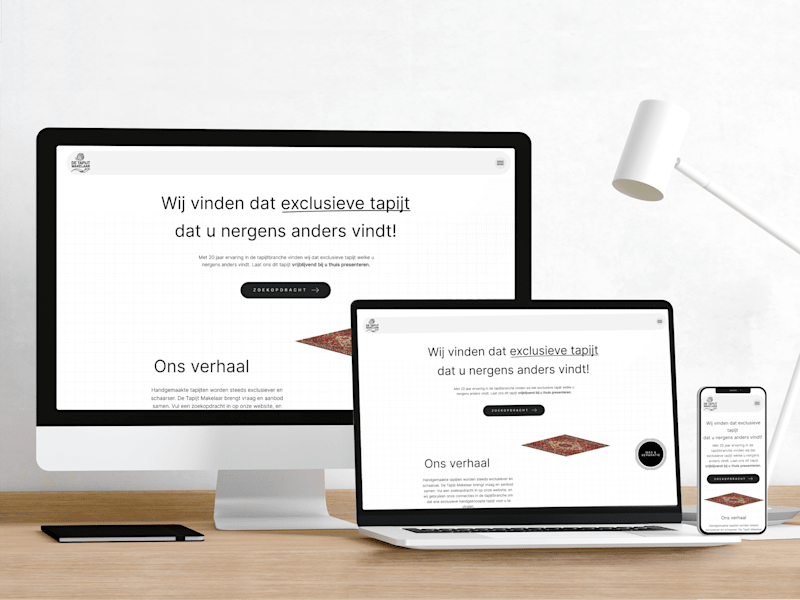 Cover image for De Tapijt Makelaar – A Framer Web Experience