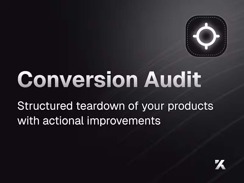 Cover image for Conversion UX Audit
