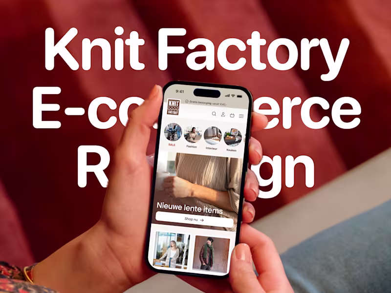 Cover image for Knit Factory E-commerce Redesign