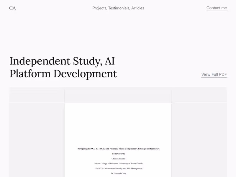 Cover image for Design & Framer Dev for A Consultant Website