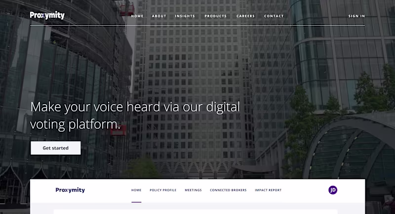Cover image for BlackRock - Proximity: Landing page design