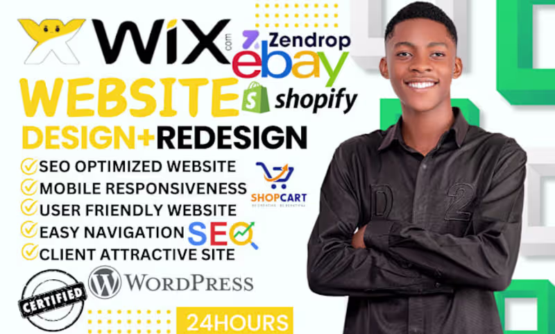 Cover image for I will do wix website design, wix website redesign wix website …