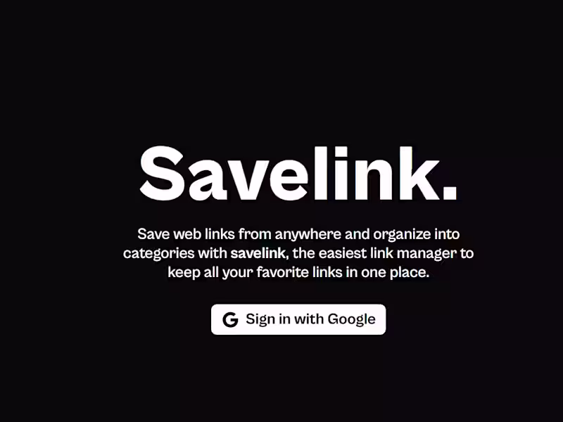 Cover image for Savelink