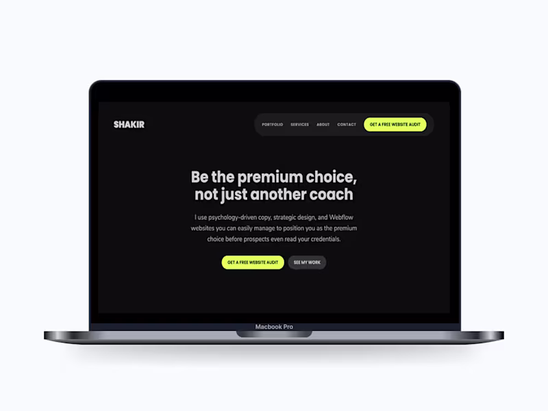 Cover image for SHAKIR Portfolio Website