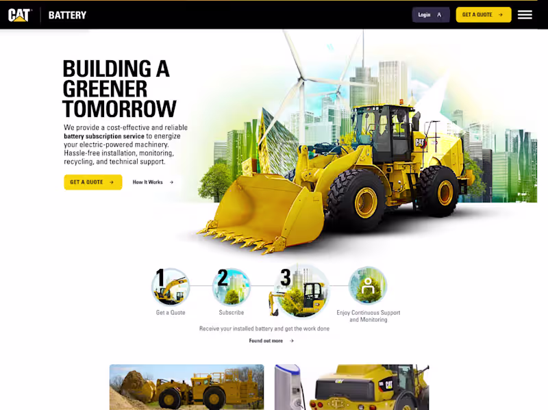 Cover image for Battery sign up journey home