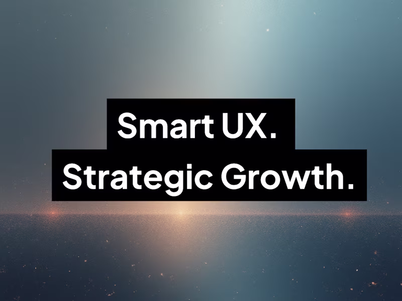 Cover image for UX Design and Strategy