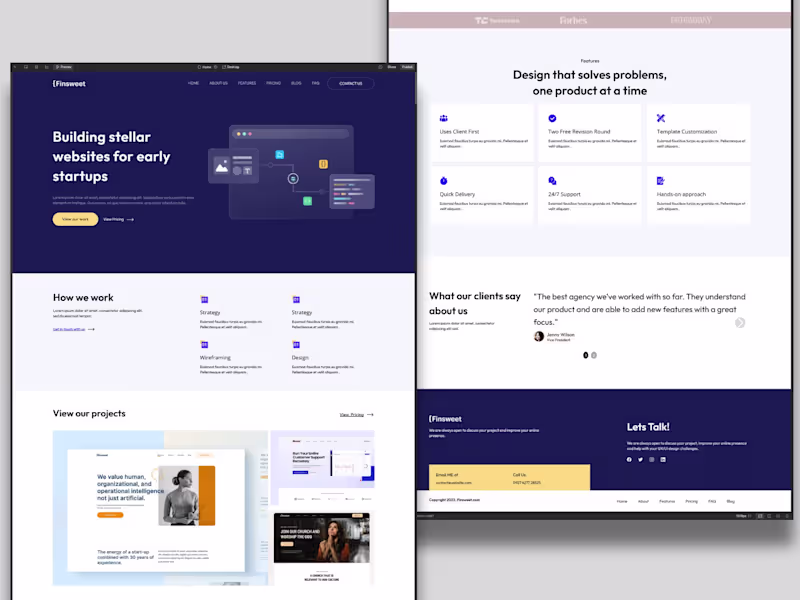 Cover image for Designed and developed a modern, responsive Webflow website ...