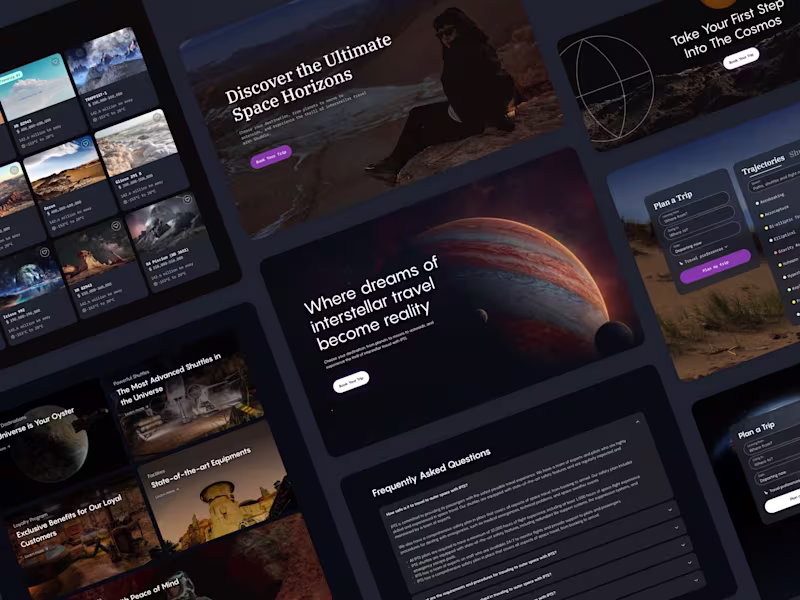 Cover image for Design System Case Study: Space Travel Agency