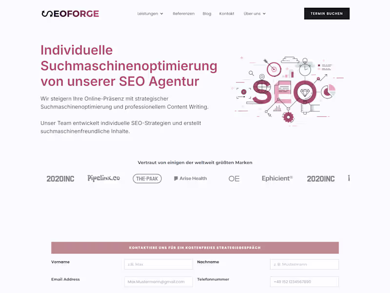 Cover image for SEO Platform Website Development