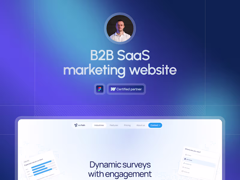 Cover image for B2B SaaS marketing website