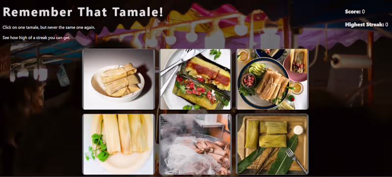 Cover image for Memory card game built as