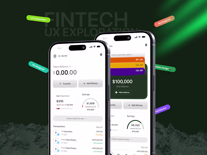 Cover image for Designing a Smarter Fintech Dashboard - UX Exploration