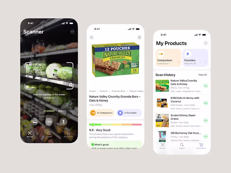 Cover image for AI Product Scanner App Interface