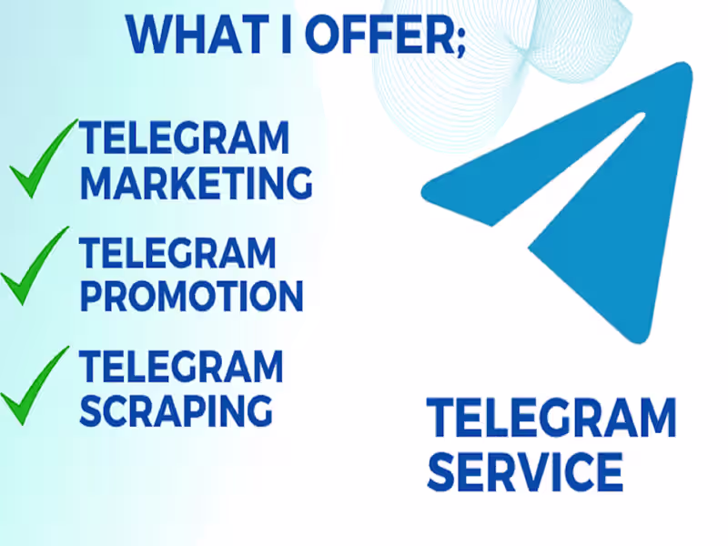 Cover image for i will do telegram scraper, telegram promotion meme coin, crypto