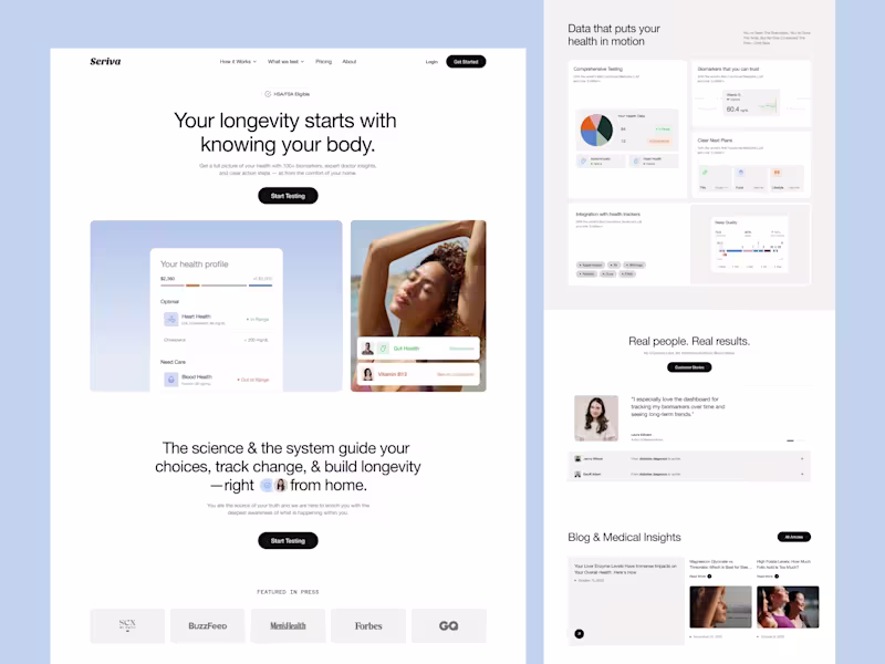 Cover image for Healthcare Landing Page Design
Contact -