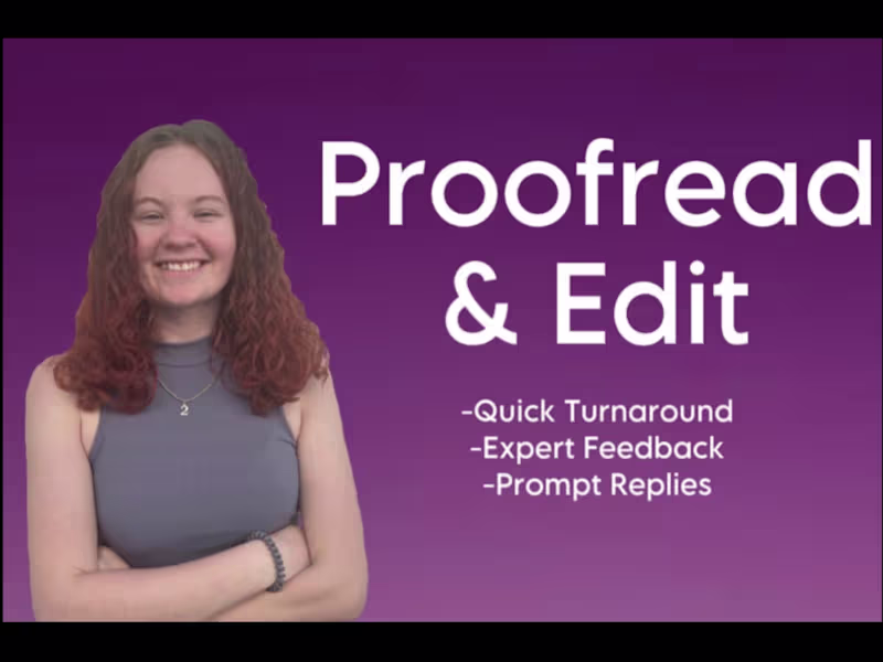 Cover image for 500 Word Proofread and Edit
