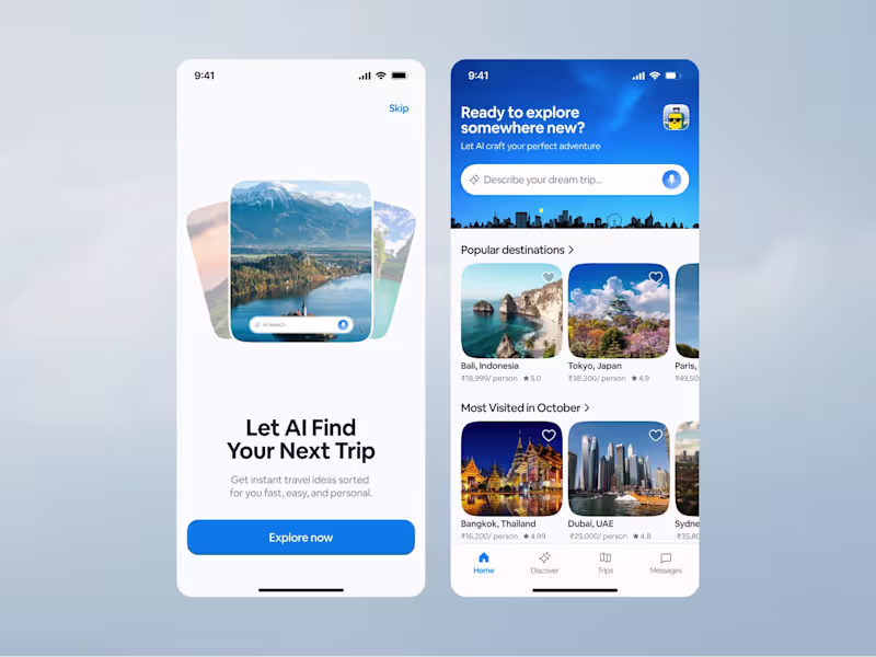 Cover image for AI Travel App🧳✨