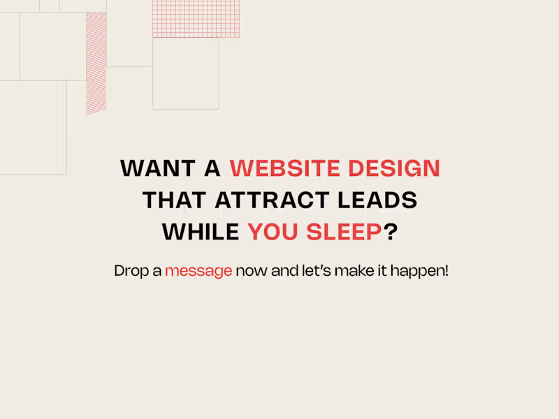 Cover image for Website Landing Page Design
