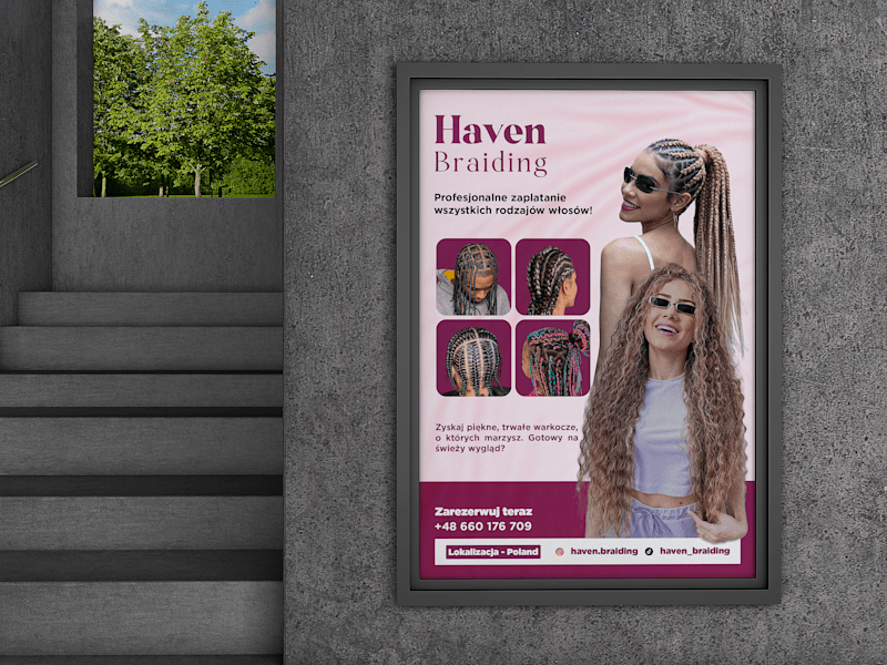 Cover image for Haven Braiding - Social Media Poster