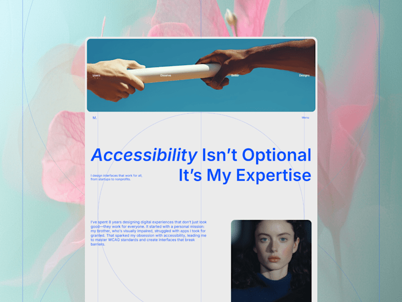Cover image for Maya - Minimal Portfolio for UI/UX Designers
