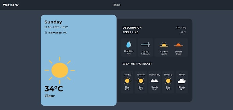 Cover image for Weather Web Application