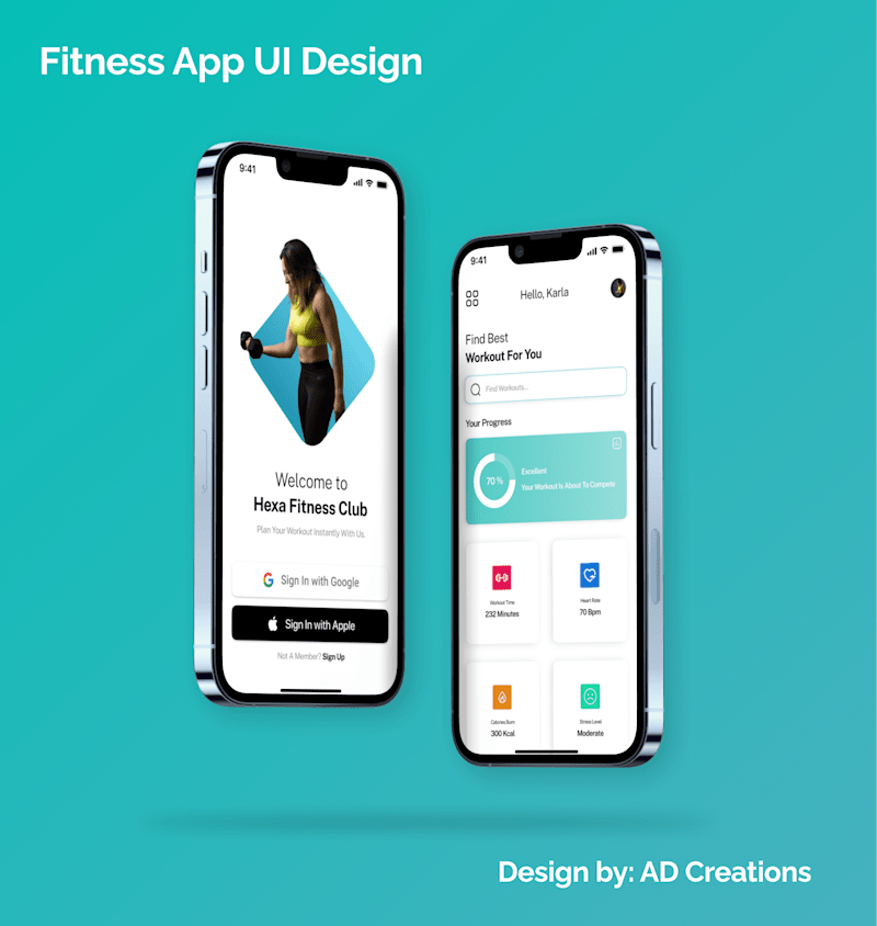 Cover image for UI/UX Design for a Fitness App