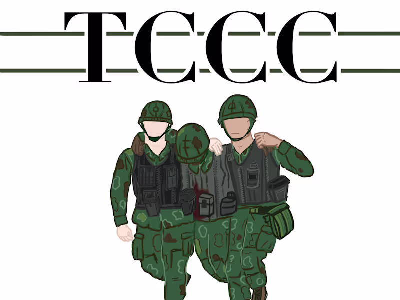 Cover image for Created booklet for Combat Casualty Care Course