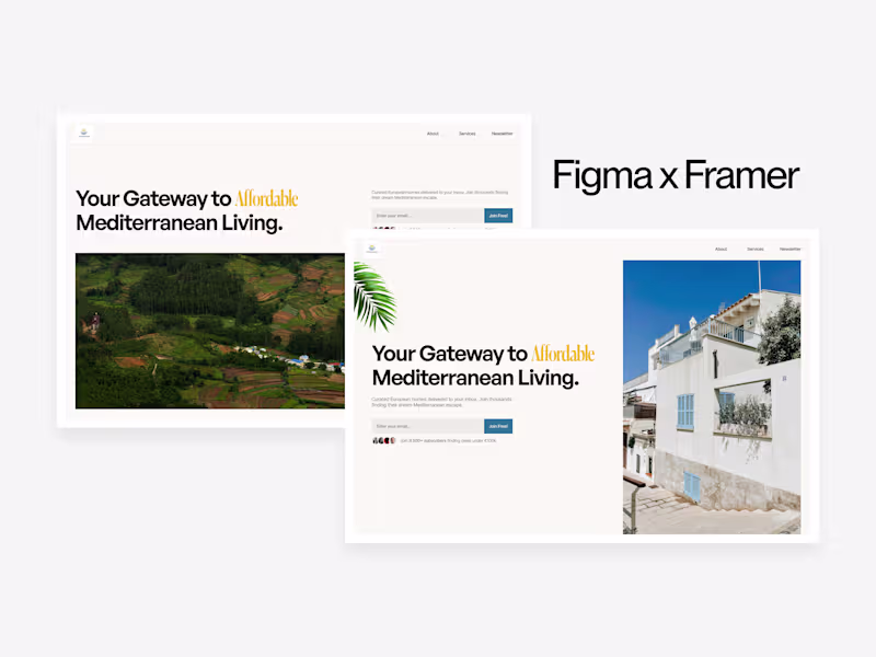 Cover image for Figma to Framer: Design & Development