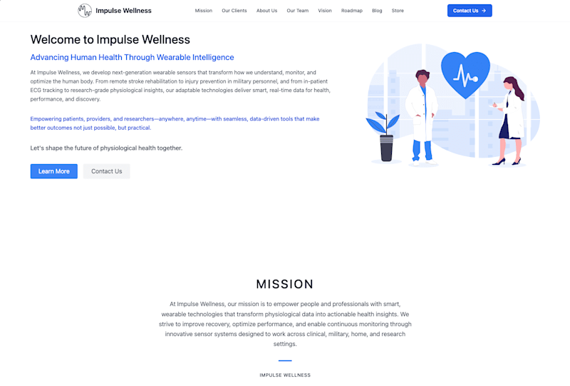 Cover image for Impulse Wellness Website Redesign