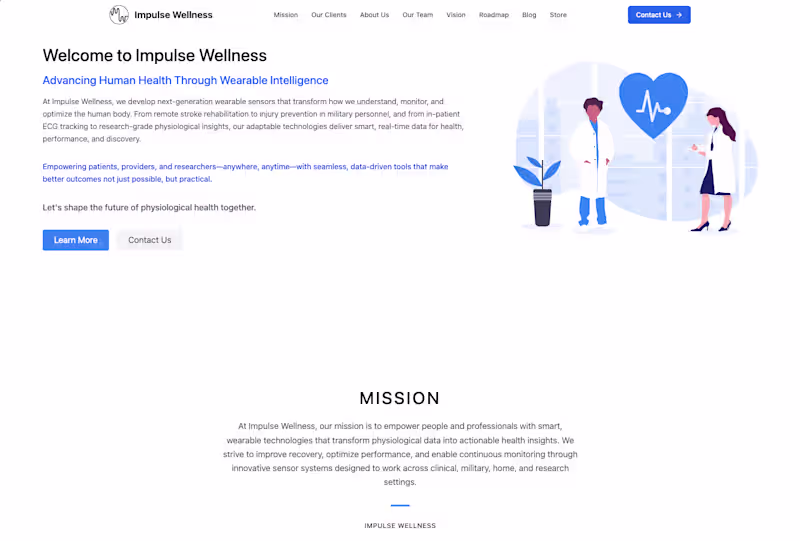 Cover image for Impulse Wellness Website Redesign