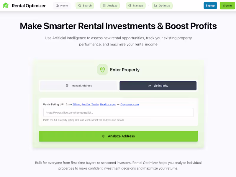 Cover image for Rental Optimizer
