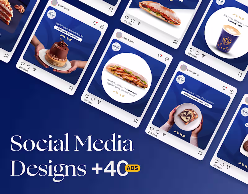 Cover image for BluJam Bakery | Social Media Designs